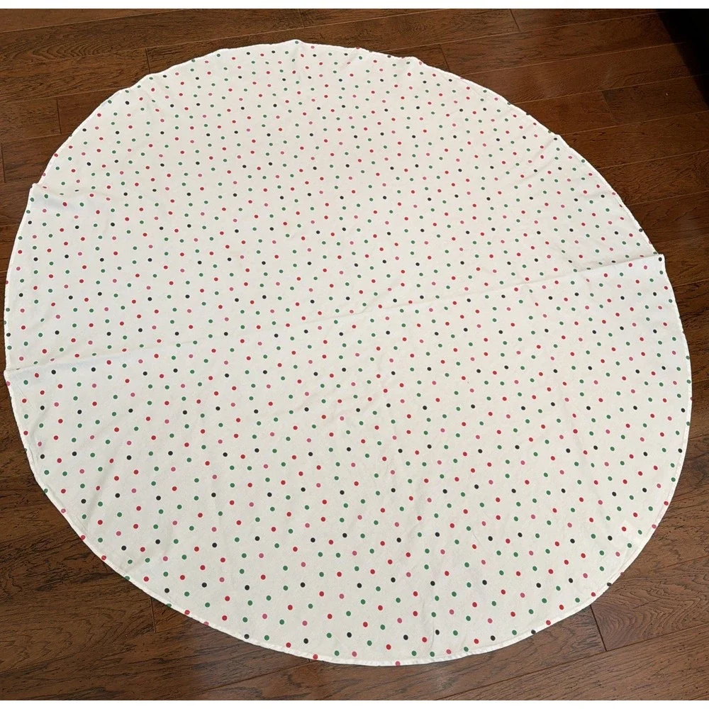 Kate Spade CONFETTI Multi Color Polka Dot Cotton Tablecloth 68